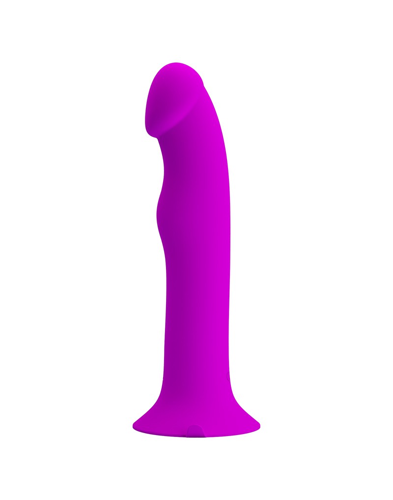 Vibrator Pretty Love Murray, 12 Moduri Vibratii si Pulsatii, Silicon, USB, Mov, 19 cm, Nr. 10, Erotic24.ro