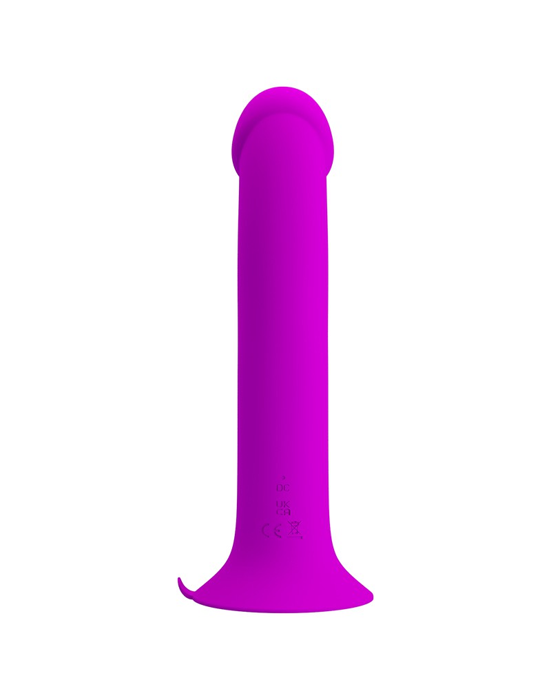 Vibrator Pretty Love Murray, 12 Moduri Vibratii si Pulsatii, Silicon, USB, Mov, 19 cm, Nr. 9, Erotic24.ro