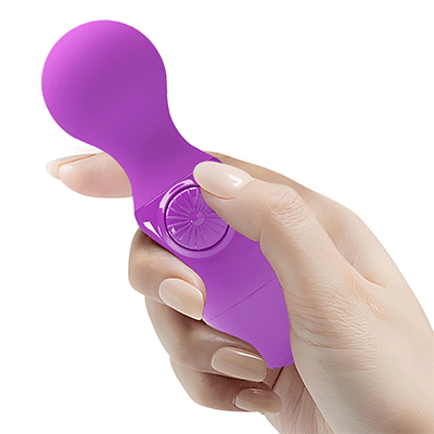Vibrator Wand Multispeed Little Cute, Mov, #5, Erotic24.ro