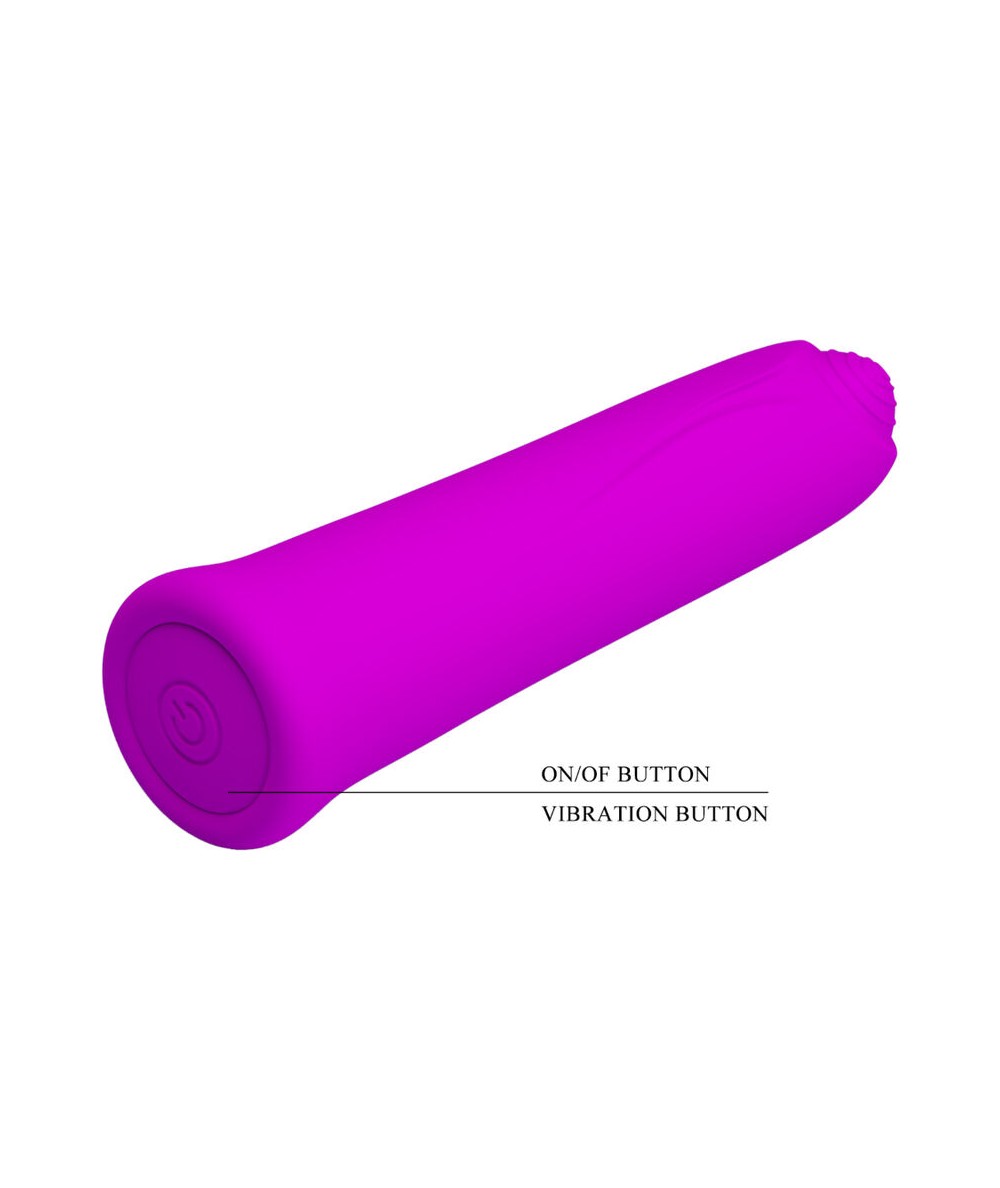 Mini Vibrator Curtis, 12 Moduri Vibratii, Silicon, USB, Mov, 10.3 cm, Nr. 4, Erotic24.ro