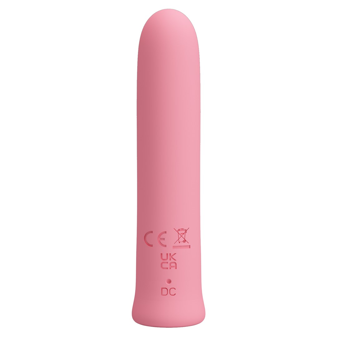 Mini Vibrator Curtis, 12 Moduri Vibratii, Silicon, USB, Roz, 10.3 cm, #5, Erotic24.ro