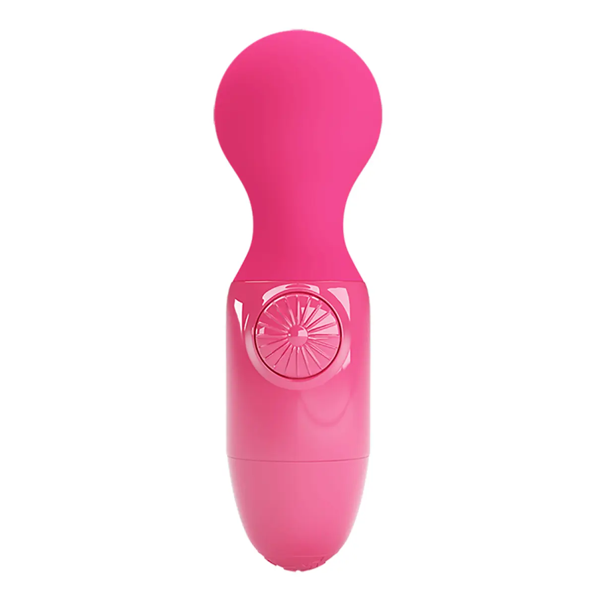 Vibrator Wand Multispeed Little Cute, USB Reincarcabil, Fuchsia, #7, Erotic24.ro