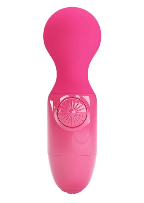 Vibrator Wand Multispeed Little Cute, USB Reincarcabil, Fuchsia, #2, Erotic24.ro