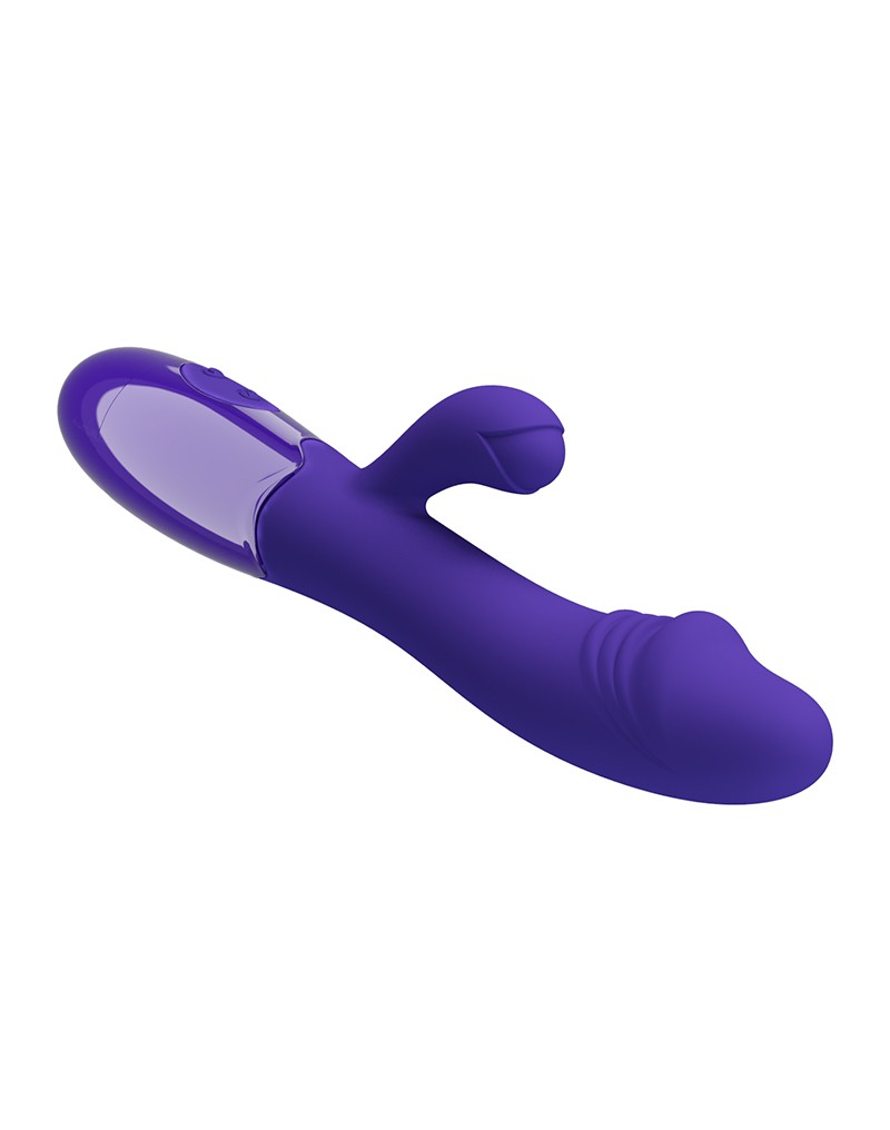 Vibrator Iepuras Snappy Youth, 30 Moduri Vibratii, Silicon, USB, Violet, 19 cm, Nr. 4, Erotic24.ro