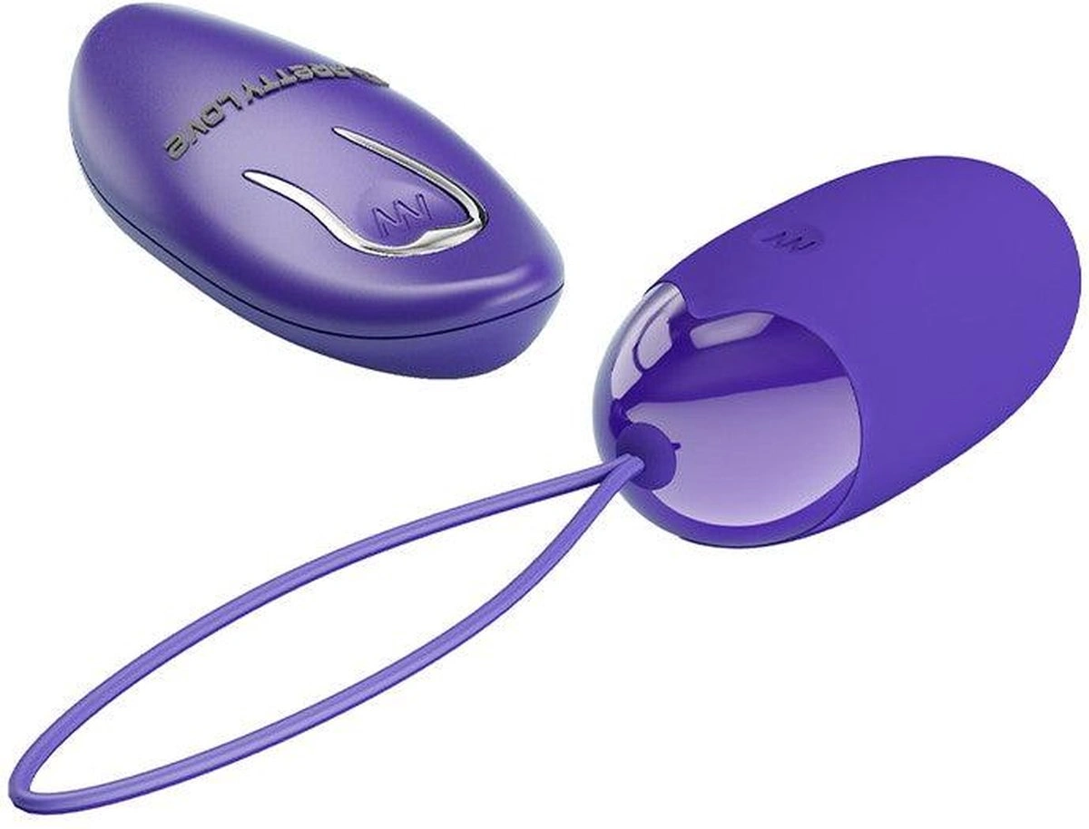Ou Vibrator Berger Youth, 12 Moduri Vibratii, Remote Control, Silicon, USB, Violet, #4, Erotic24.ro