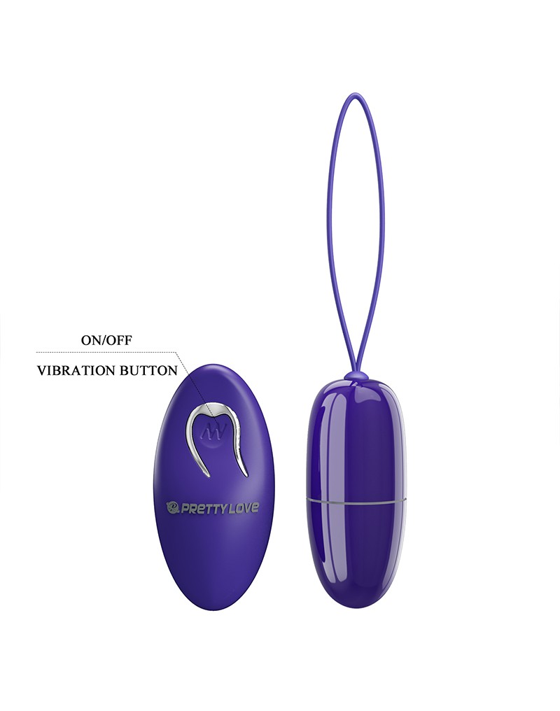 Ou Vibrator Selkie Youth, 12 Moduri Vibratii, Remote Control, ABS, Violet, Nr. 5, Erotic24.ro