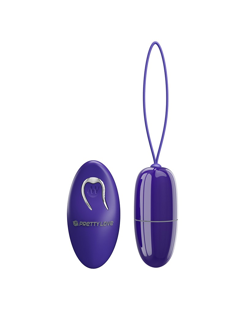 Ou Vibrator Selkie Youth, 12 Moduri Vibratii, Remote Control, ABS, Violet, Nr. 2, Erotic24.ro