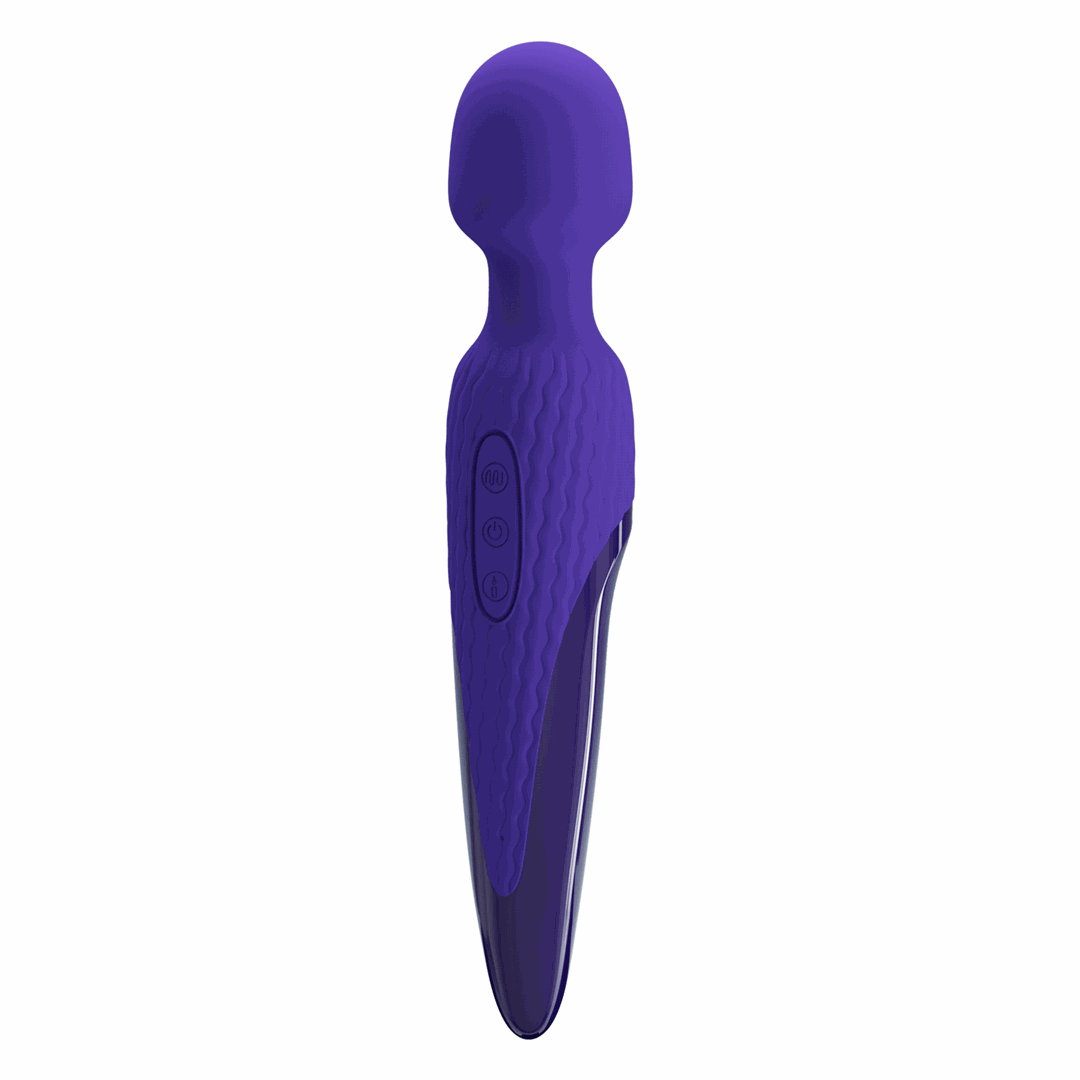 Vibrator Masaj Anthony Youth, 7 Moduri Vibratii & 5 Intensitati Viteza, Silicon, USB, Violet, 26 cm, #6, Erotic24.ro