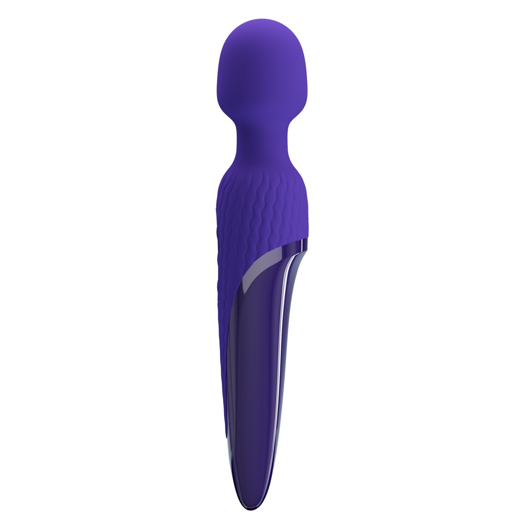 Vibrator Masaj Anthony Youth, 7 Moduri Vibratii & 5 Intensitati Viteza, Silicon, USB, Violet, 26 cm, #4, Erotic24.ro