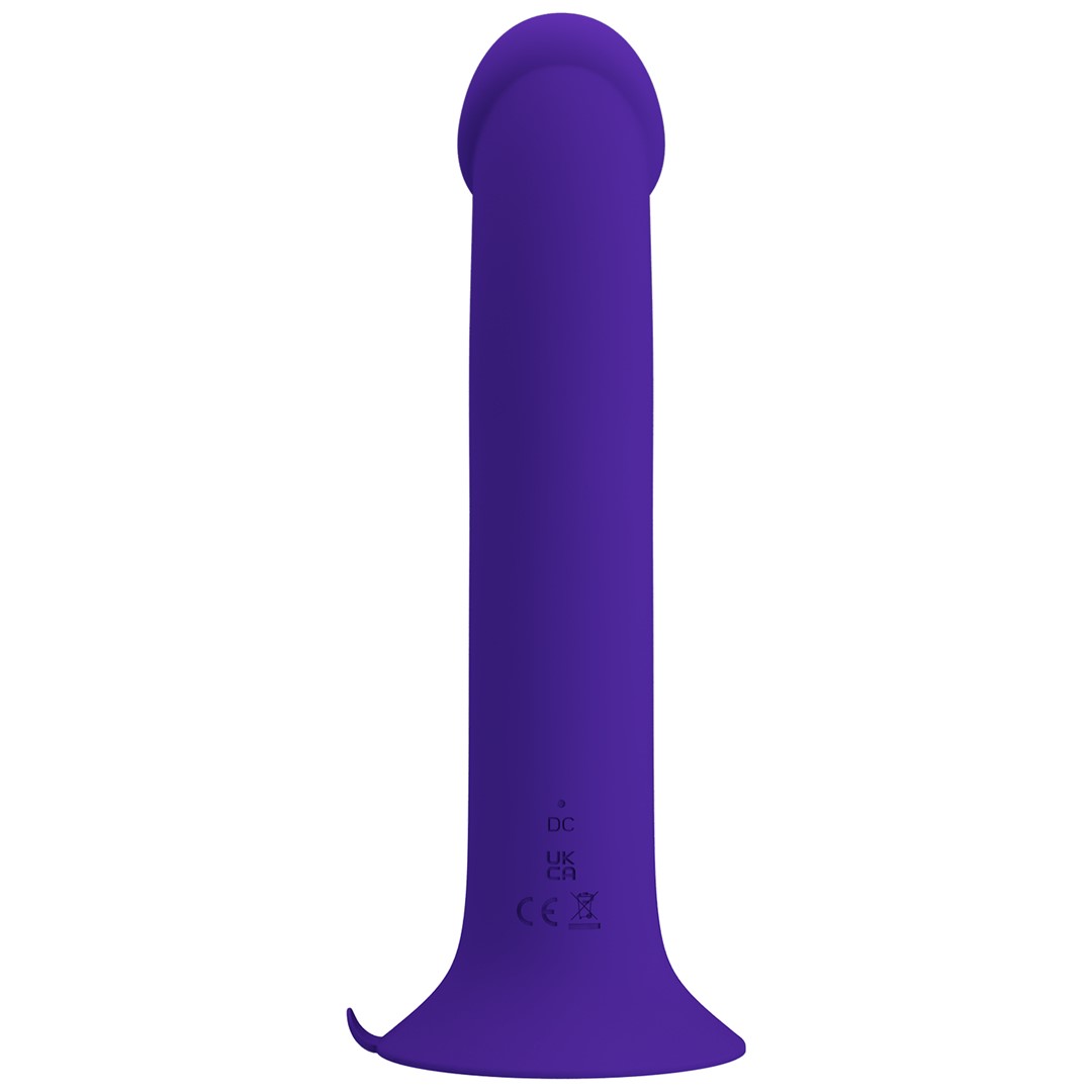 Vibrator Pretty Love Murray Youth, 12 Moduri Vibratii si Pulsatii, Silicon, USB, Violet, 19 cm, Nr. 5, Erotic24.ro