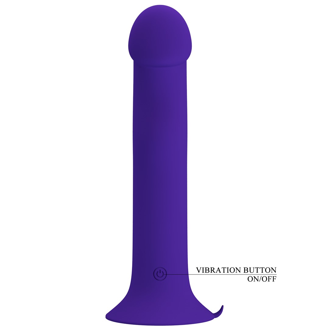 Vibrator Pretty Love Murray Youth, 12 Moduri Vibratii si Pulsatii, Silicon, USB, Violet, 19 cm, Nr. 7, Erotic24.ro