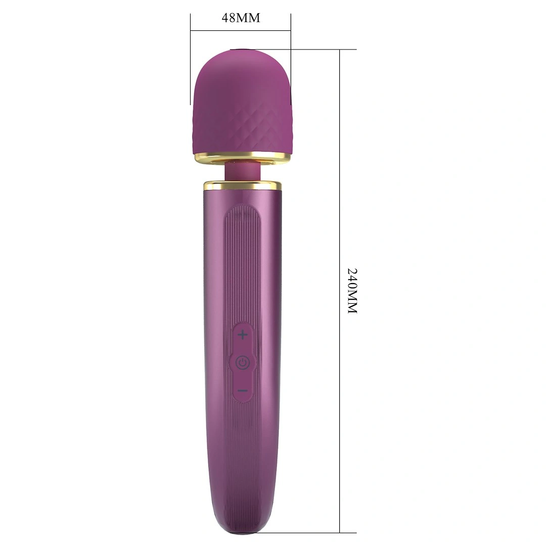 Vibrator Masaj Pretty Love Colorful Massager, 7 Moduri Vibratii, 5 Viteze, Silicon, USB, Lila, 24 cm, #11, Erotic24.ro