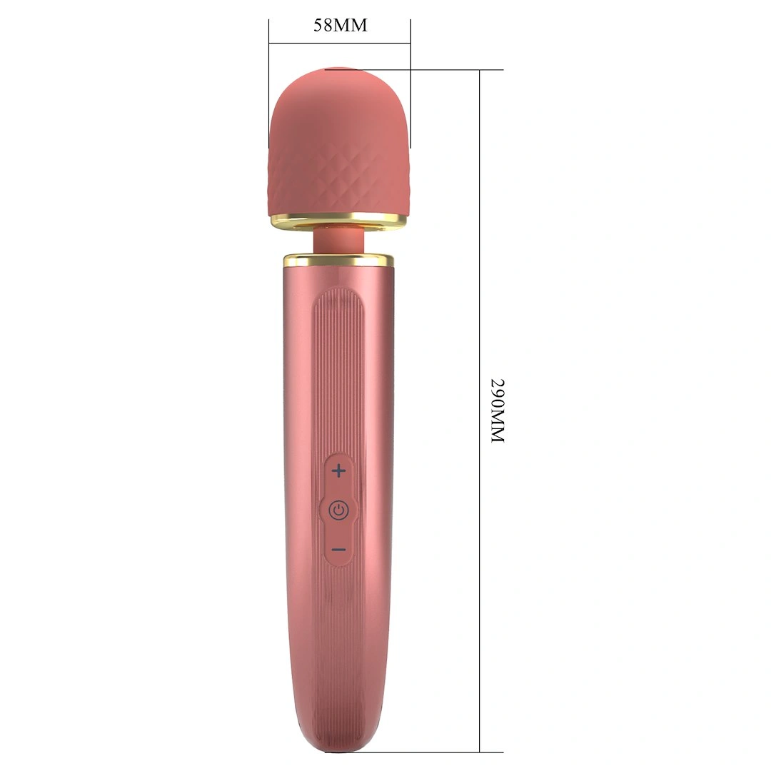 Vibrator Masaj Pretty Love Interesting Massager, 7 Moduri Vibratii, 5 Viteze, Silicon, USB, Roz, 29 cm, #11, Erotic24.ro
