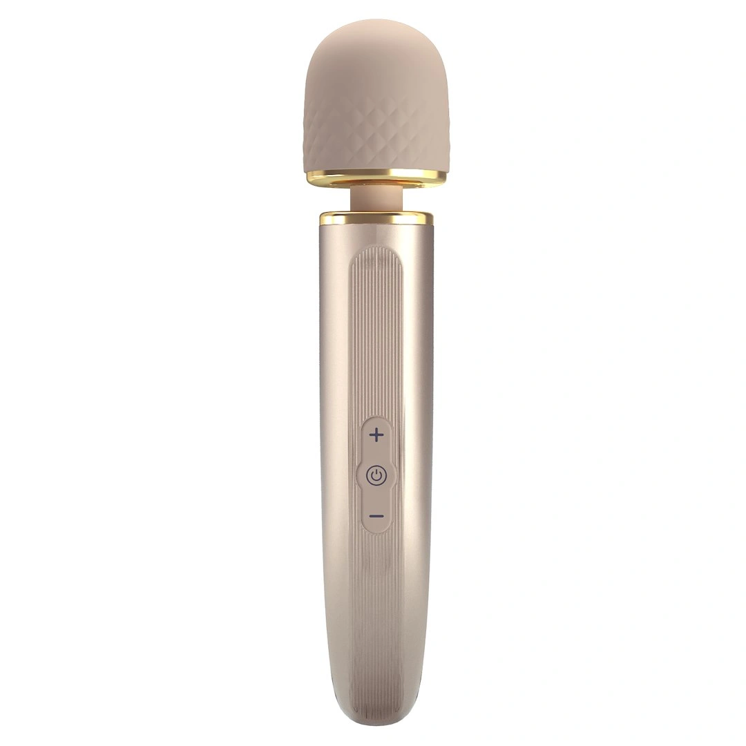 Vibrator Masaj Pretty Love Interesting Massager, 7 Moduri Vibratii, 5 Viteze, Silicon, USB, Auriu, 29 cm, #5, Erotic24.ro