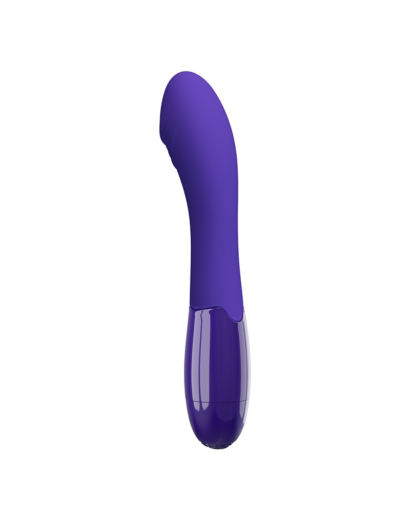 Vibrator Punctul G Elemental Youth, 30 Moduri Vibratii, Silicon, USB, Violet, 19.3 cm, #4, Erotic24.ro