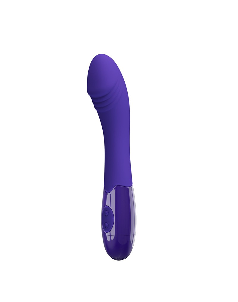 Vibrator Punctul G Elemental Youth, 30 Moduri Vibratii, Silicon, USB, Violet, 19.3 cm, #2, Erotic24.ro