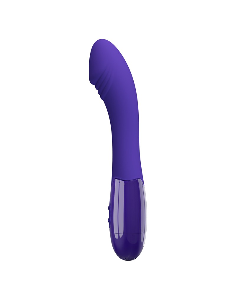 Vibrator Punctul G Elemental Youth, 30 Moduri Vibratii, Silicon, USB, Violet, 19.3 cm, #3, Erotic24.ro