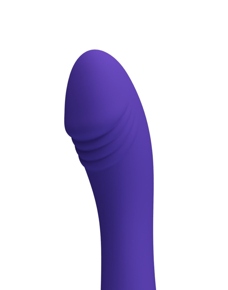 Vibrator Punctul G Elemental Youth, 30 Moduri Vibratii, Silicon, USB, Violet, 19.3 cm, #6, Erotic24.ro