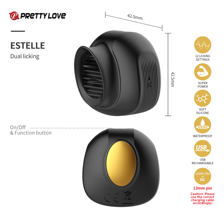 Set Queens Luxury Collection 6 Jucarii, Silicon, USB, Negru/Auriu, #7, Erotic24.ro