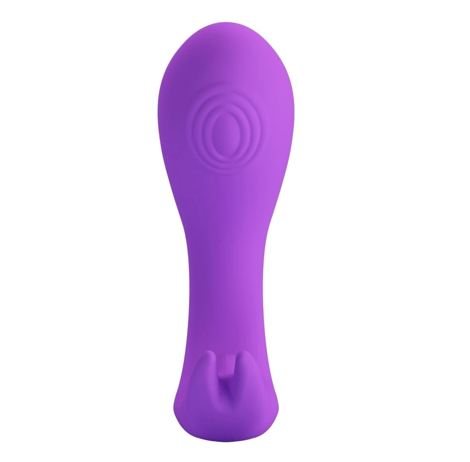 Stimulator Idabelle, Remote Control, 12 Moduri Vibratii, 12 Moduri Tapare, Silicon, USB, Mov, 10.1 cm, #4, Erotic24.ro