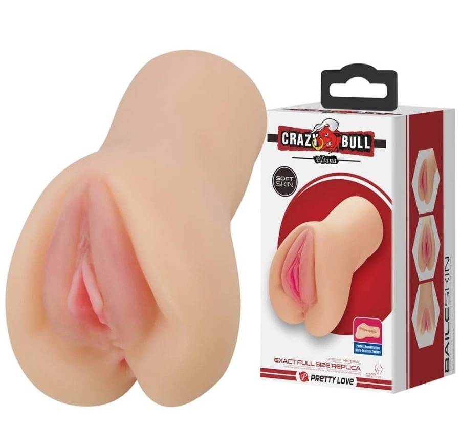 Masturbator Vagin Crazy Bull Eliana, TPR, Natural, 16.5 cm, Nr. 2, Erotic24.ro
