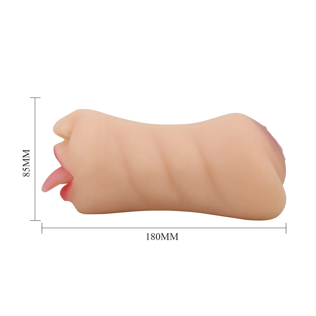 Masturbator Crazy Bull Sarah Mouth&Pussy, Soft Skin, Natural, 18 cm, #7, Erotic24.ro