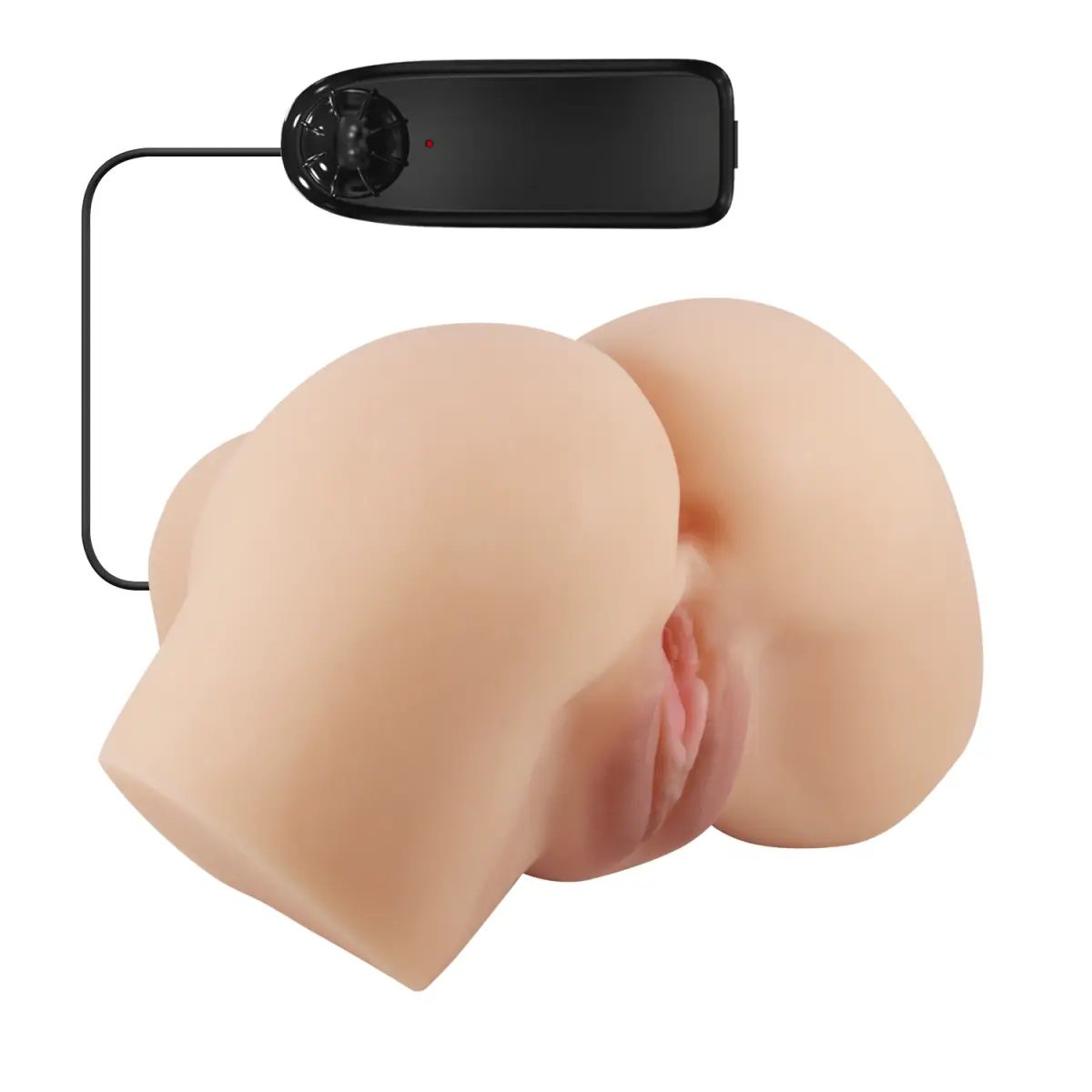 Masturbator Realist Vagin&Anus cu Vibratii Crazy Bull Hailey, Soft Skin, Natural, 1.44 kg, #5, Erotic24.ro