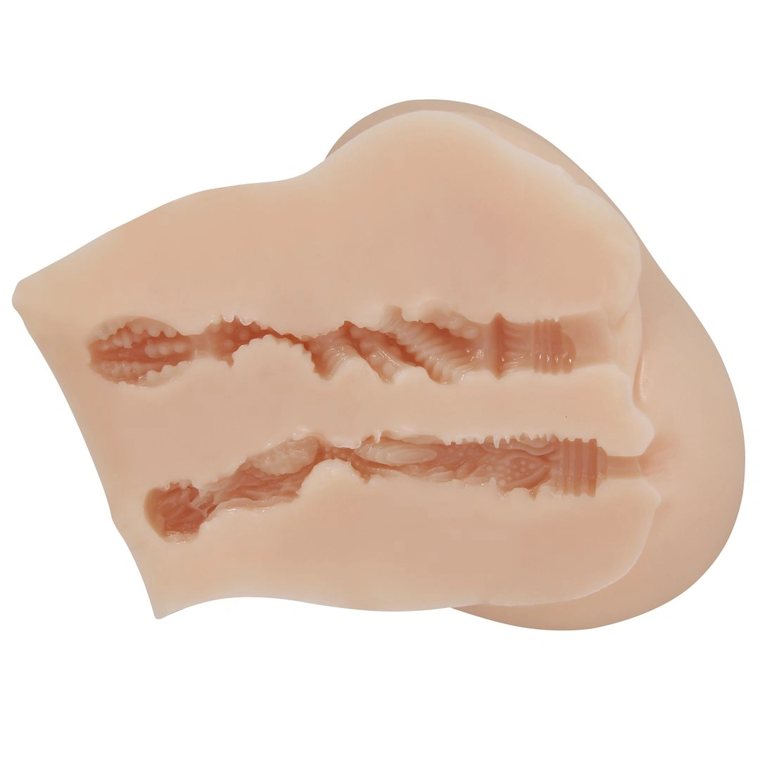 Masturbator Realist Vagin&Anus cu Vibratii Crazy Bull Luna, Soft Skin, Natural, 1.48 kg, #5, Erotic24.ro