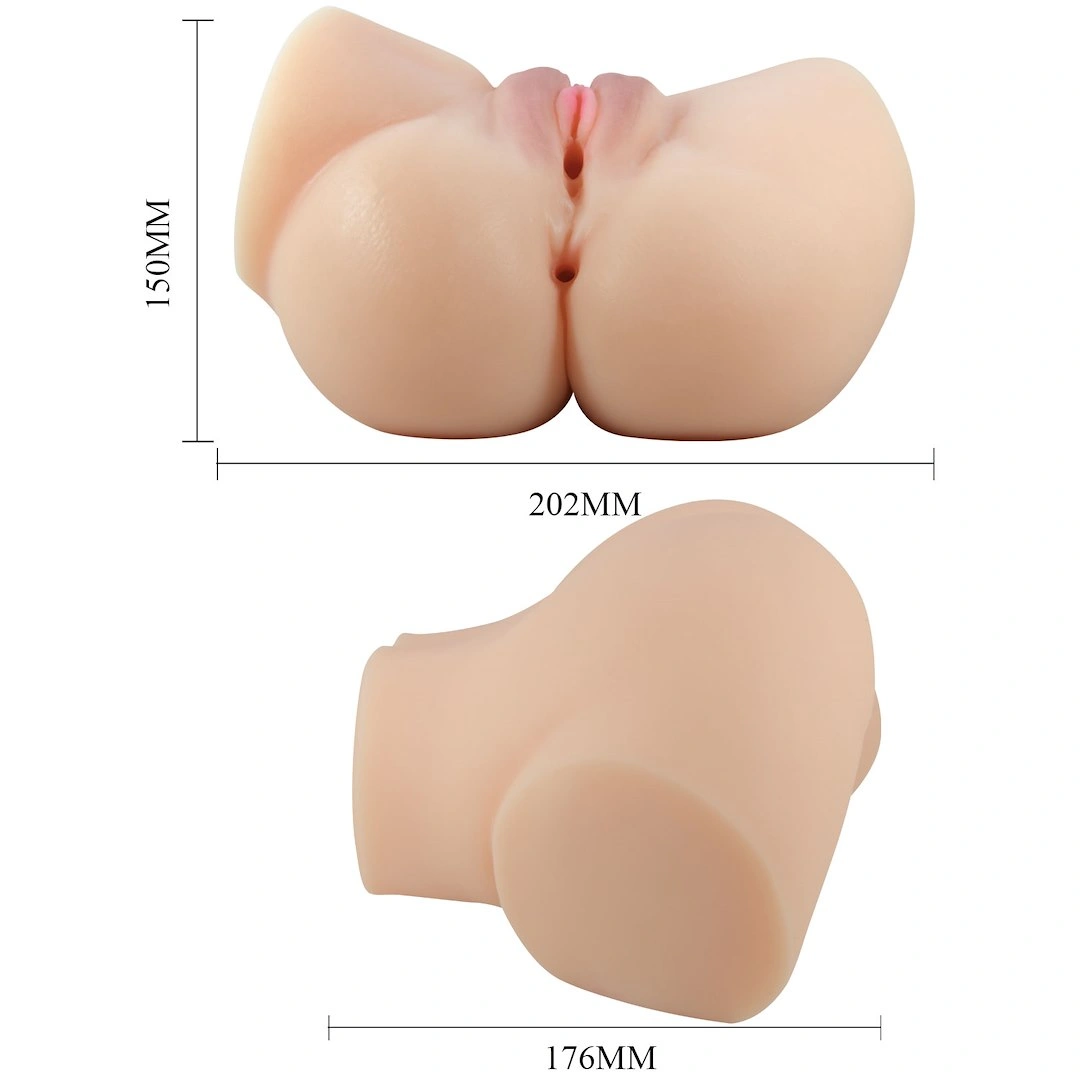 Masturbator Realist Vagin&Anus cu Vibratii Crazy Bull Emilia, Soft Skin, Natural, 1.76 kg, #9, Erotic24.ro