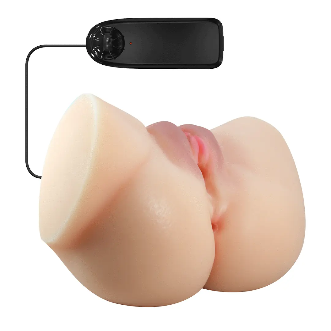 Masturbator Realist Vagin&Anus cu Vibratii Crazy Bull Emilia, Soft Skin, Natural, 1.76 kg, #8, Erotic24.ro