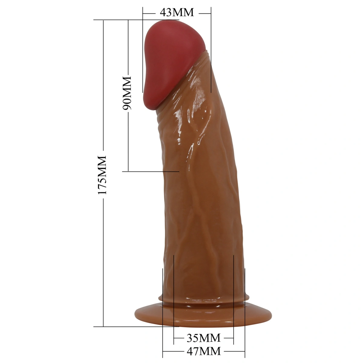 Strap-On Harness Starks cu Dildo Hollow si Vibratii Multispeed, TPR, Maro, 17.5 cm, #10, Erotic24.ro