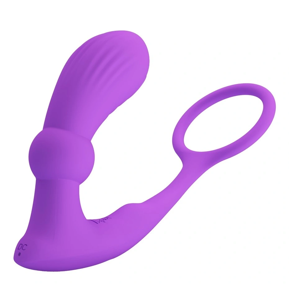 Vibrator Anal cu Inel de Penis Warren, Remote Control, 12 Moduri Vibratii, 12 Moduri Tapare, Silicon, USB, 10.1 cm, #4, Erotic24.ro