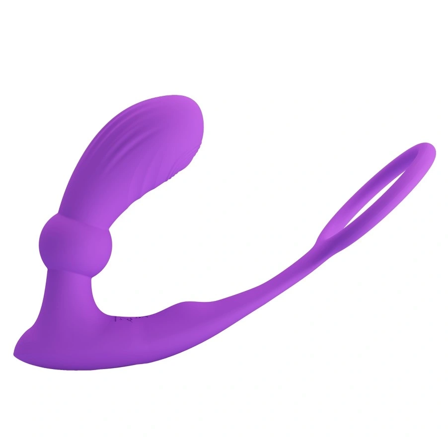 Vibrator Anal cu Inel de Penis Warren, Remote Control, 12 Moduri Vibratii, 12 Moduri Tapare, Silicon, USB, 10.1 cm, #3, Erotic24.ro