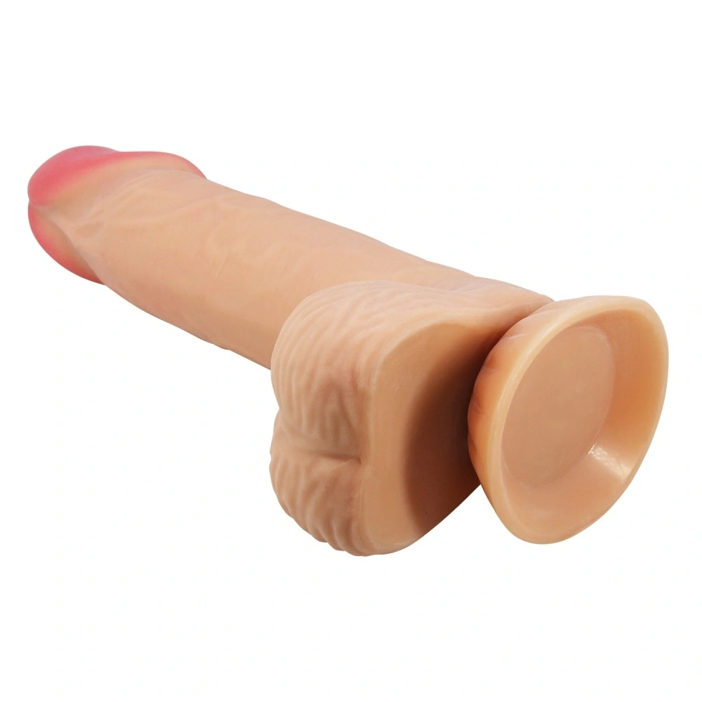 Dildo Realist Sliding Skin, Bendable, Lifelike Skin, Natural, 20.6 cm, #5, Erotic24.ro