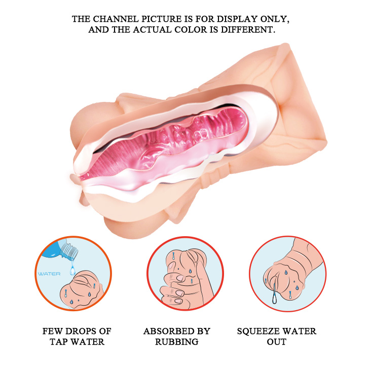 Masturbator Crazy Bull 3D Vagina, Multispeed, TPR, Natural, 14 cm, #9, Erotic24.ro