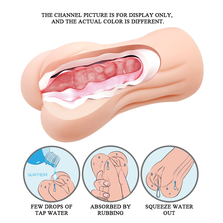 Masturbator Crazy Bull Manga Vagina, TPR, Autolubrifiant, Natural, 14 cm, #4, Erotic24.ro