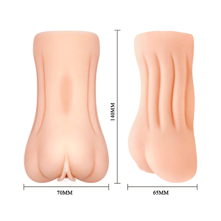 Masturbator Crazy Bull Manga Vagina, TPR, Autolubrifiant, Natural, 14 cm, #5, Erotic24.ro