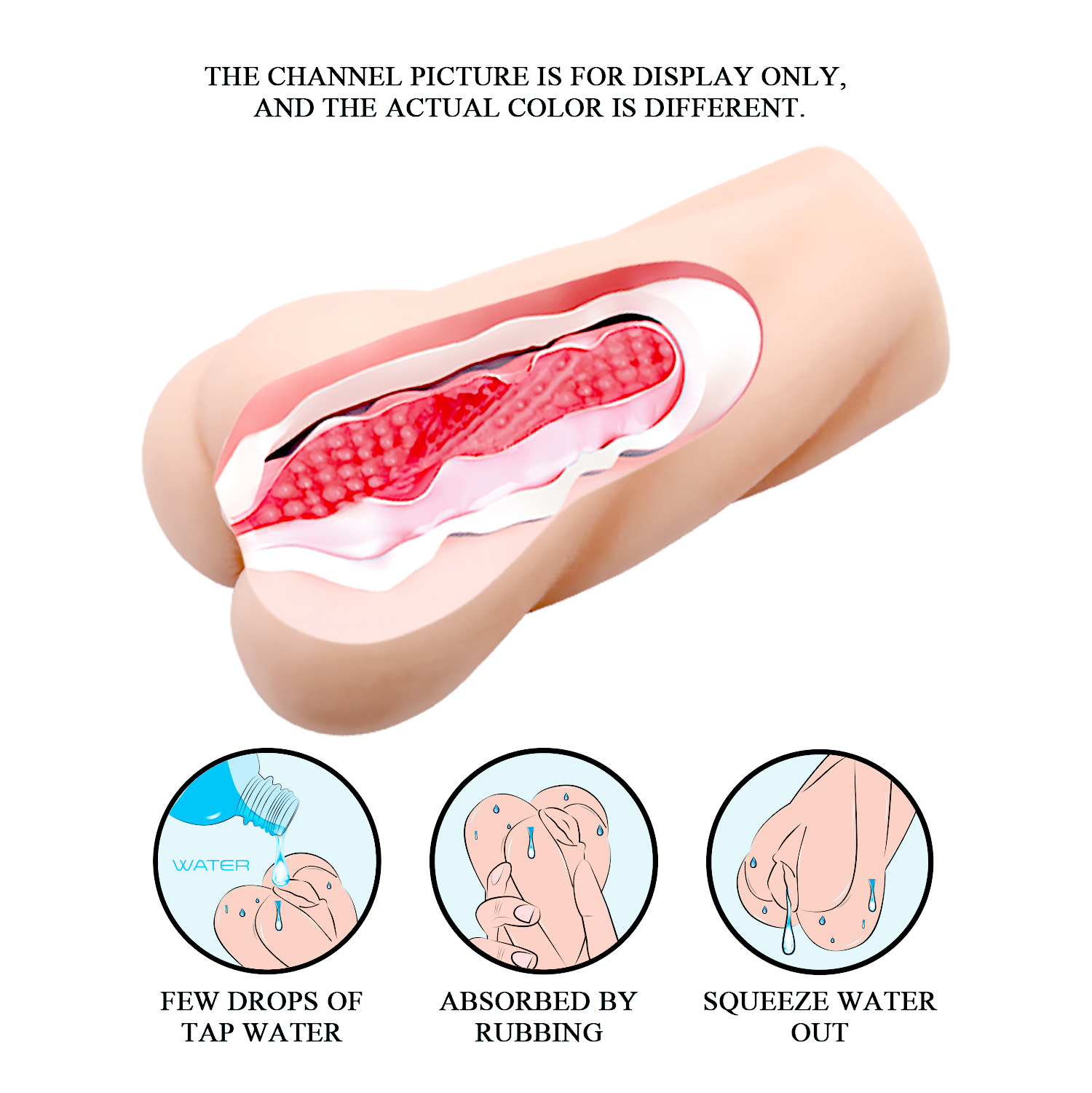 Masturbator Crazy Bull Anime Sweet Vagina, TPR, Natural, 11.5 cm, Nr. 5, Erotic24.ro