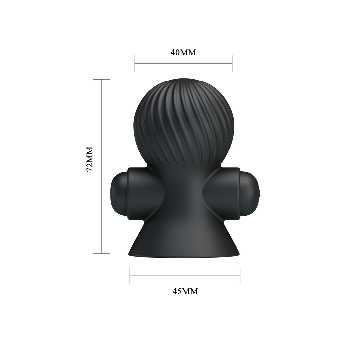 Set 2 Ventuze Nipple Sucker, 12 Moduri Vibratii, Silicon, USB, Negru, Nr. 7, Erotic24.ro