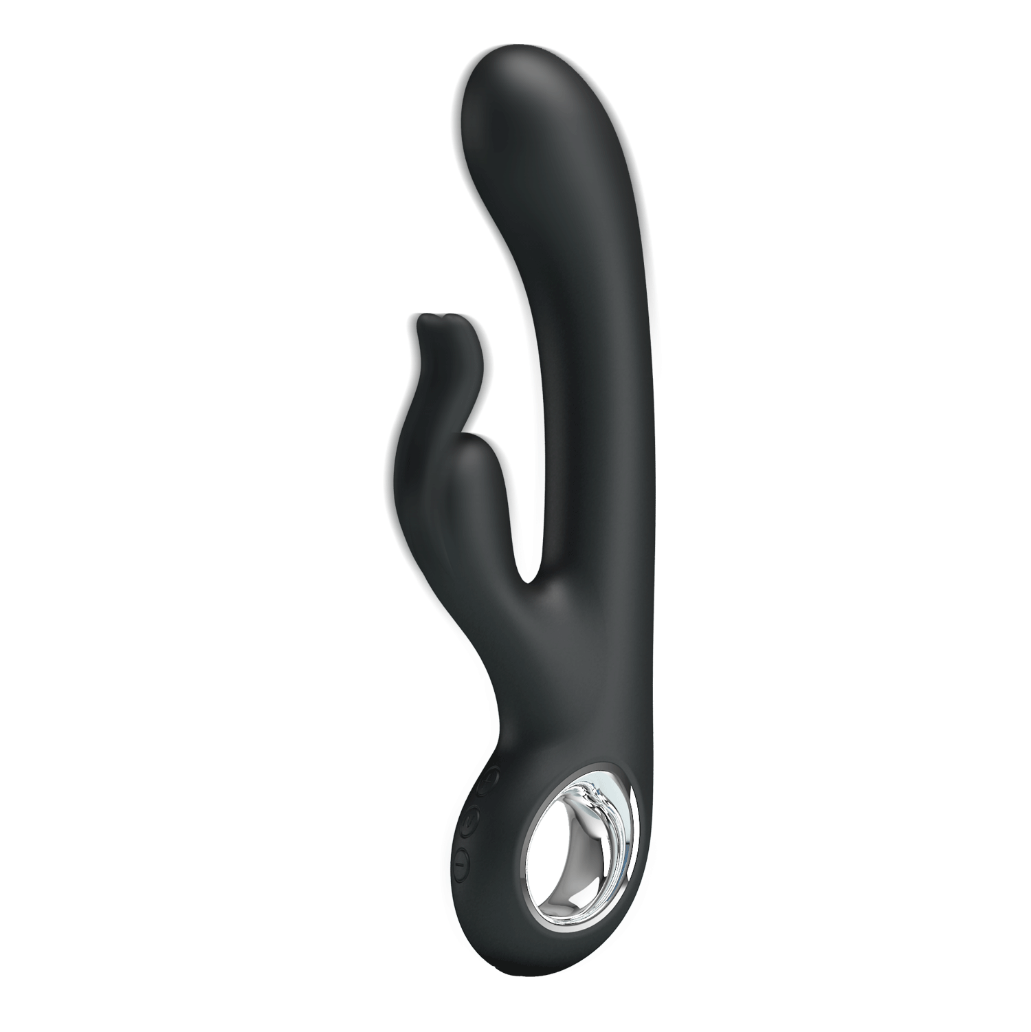 Vibrator Pretty Love Carina, 7 Moduri Vibratii, Silicon, USB, Negru, 19 cm, Nr. 4, Erotic24.ro