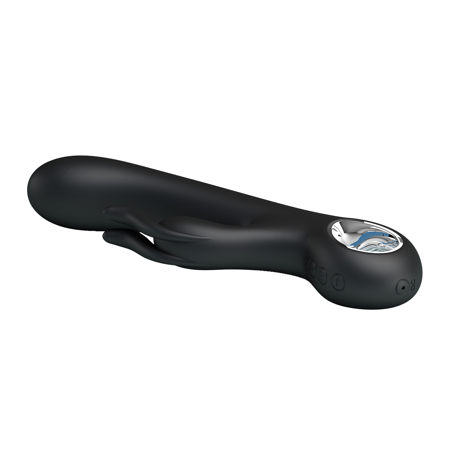 Vibrator Pretty Love Carina, 7 Moduri Vibratii, Silicon, USB, Negru, 19 cm, Nr. 5, Erotic24.ro