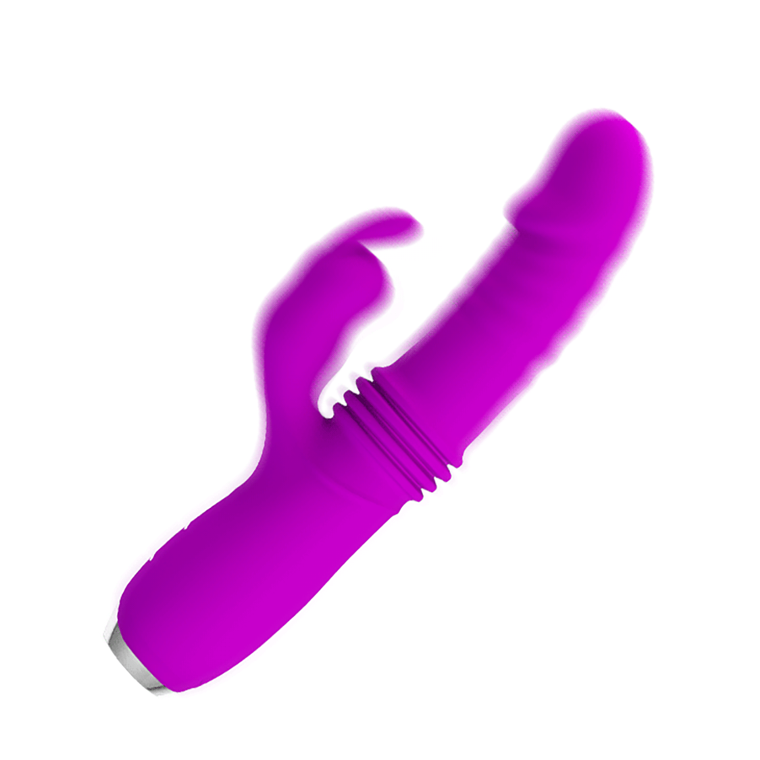 Vibrator Pretty Love Dorothy, 12 Moduri Vibratii, 3 Moduri Thrusting, Silicon, USB, Mov, 19.7 cm, #8, Erotic24.ro