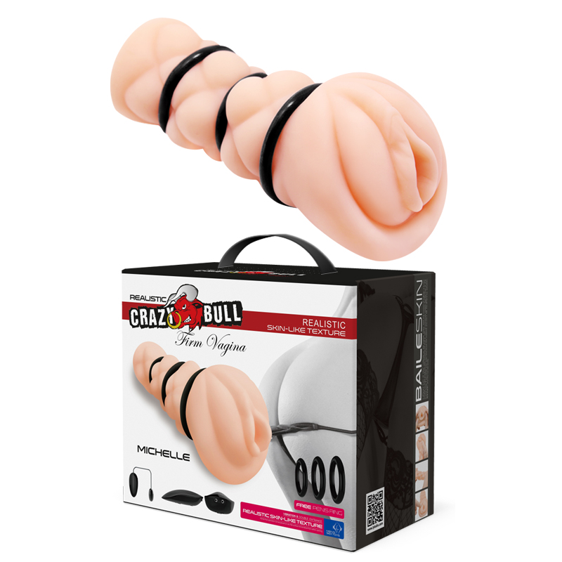 Masturbator Crazy Bull Michelle, Multispeed, Soft-Skin, Natural, 15.3 cm, Nr. 10, Erotic24.ro