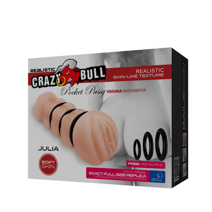 Masturbator Crazy Bull Julia, Soft Skin, Natural, 15.5 cm, #6, Erotic24.ro