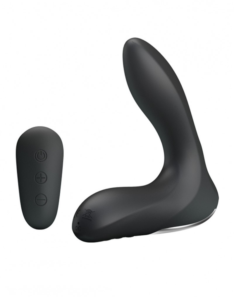 Stimulator Prostata Nasreddin Gonflabil, Remote Control, 12 Moduri Vibratii, Silicon, USB, Negru , #3, Erotic24.ro