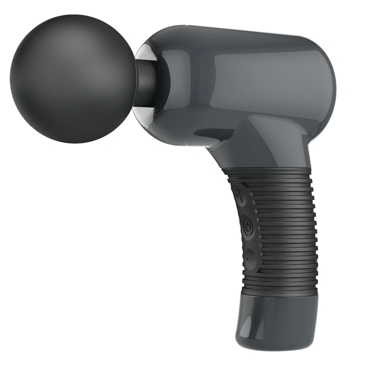 Vibrator Masaj Magic Gun, 7 Moduri Vibratii, 5 Intensitati Viteza, Silicon+ABS, USB, Negru
