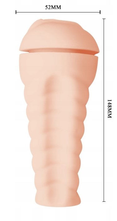 Masturbator Realistic Pussy, TPR Super Soft, Natural, 18.5 cm, Nr. 3, Erotic24.ro