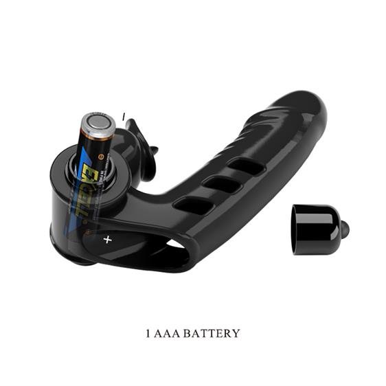 Vibrator Deget Corbin Honey Finger, 10 Moduri Vibratii, TPR, Negru, #6, Erotic24.ro