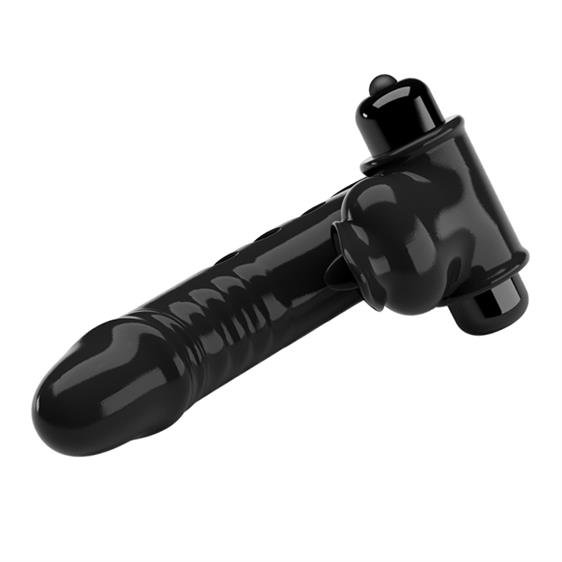 Vibrator Deget Corbin Honey Finger, 10 Moduri Vibratii, TPR, Negru, #4, Erotic24.ro