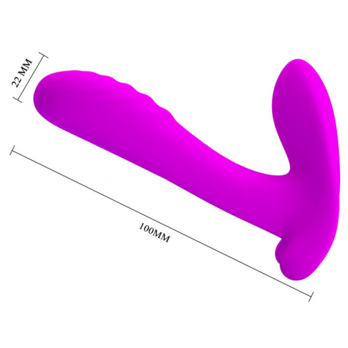 Stimulator Cuplu Remote Control 12 Moduri Vibratii Silicon USB Mov, #8, Erotic24.ro